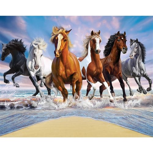 WALLTASTIC Papier peint mural Walltastic Chevaux Sauvages 305X244 CM