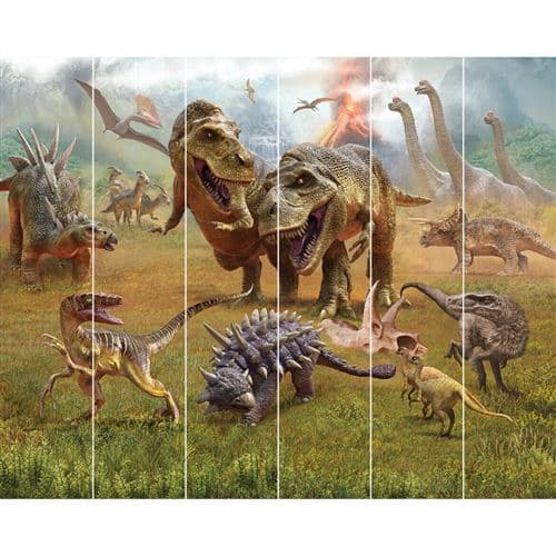 WALLTASTIC Papier peint mural Walltastic le royaume des dinosaures 305X244 CM