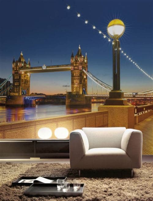 Papier Peint - Tower Bridge 368x254cm - Papier,