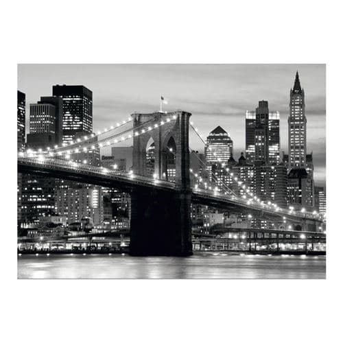 AG ART Papier Peint New York Brooklyn Bridge Noir & Blanc 360x254 cm