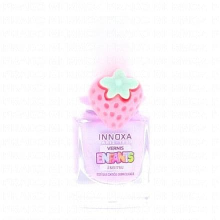 INNOXA Vernis à Ongles pour Enfants à Base d'Eau Fraise violette 5ml